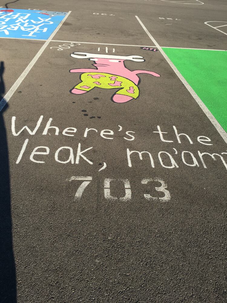 Lakota West senior parking spaces
