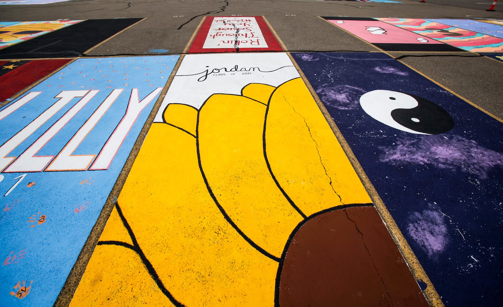 081220 Lakota East parking spot painting