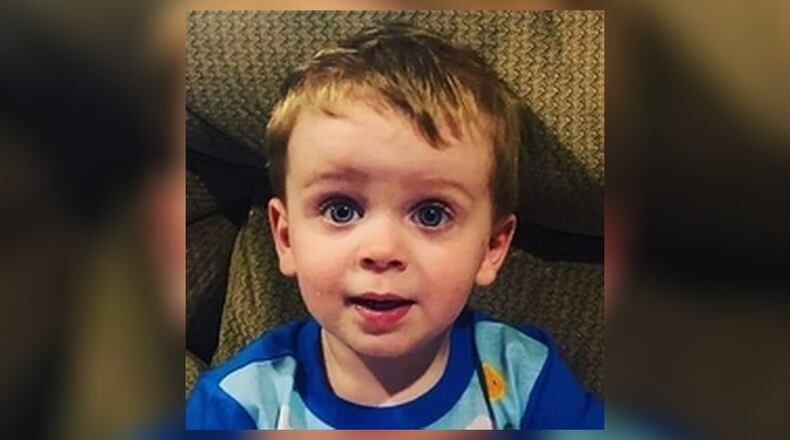 Miles D. Farmer, 2, of Ross Twp., drowned Friday night in his family’s swimming pool. SUBMITTED PHOTO
