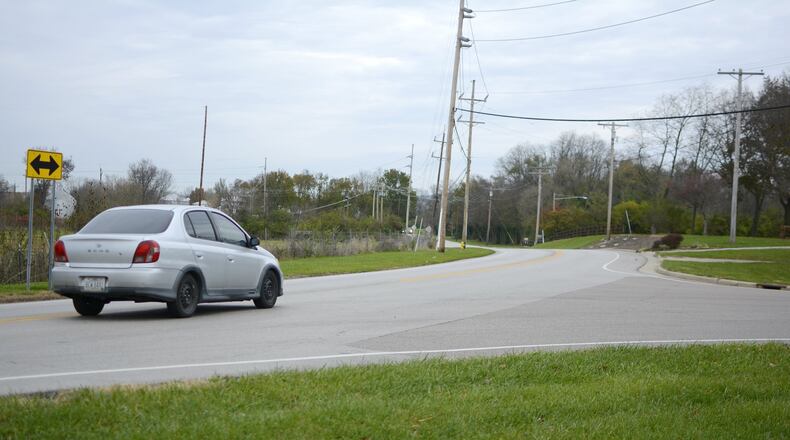 A three-way roundabout at Gray and River roads will be the modern roundabout first in the city of Fairfield, officials said. MICHAEL D. PITMAN/FILE