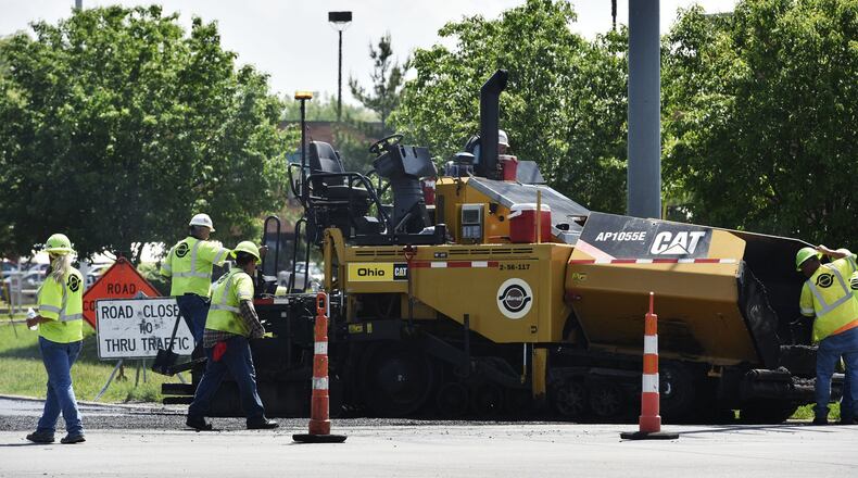 Butler County communities will spend about $7.6 million paving various county and township roads in 2020. NICK GRAHAM/STAFF