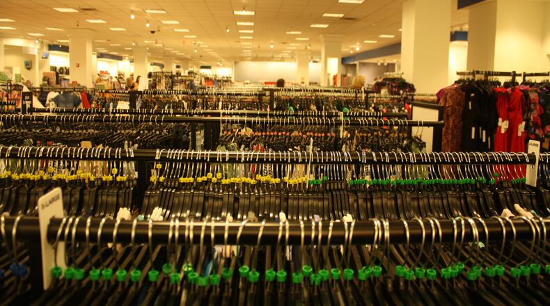 Macy’s is putting the final touches on its new Backstage store, which is opening in the Dayton Mall. KAITLIN SCHROEDER/STAFF