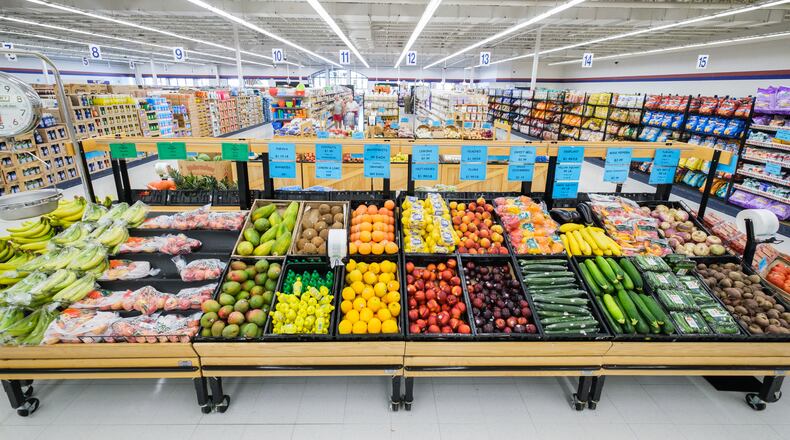 Fresh produce at Sharp Shopper in Ephrata, Pa., Aug. 11, 2022. With grocery prices 13 percent higher than a year ago, new customers are discovering the joys and pitfalls of shopping at salvage food stores, where a crushed box is never a problem, package dates are mere suggestions and questionable marketing attempts go to die. (Steve Legato/The New York Times)