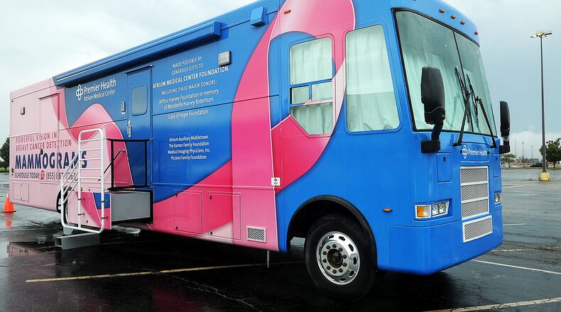 The Premier Health mobile mammography coach. MARSHALL GORBY\STAFF