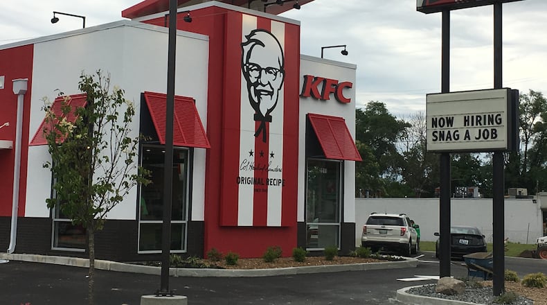 A new KFC opened June 13 at 2211 N. Verity Parkway in Middletown. The restaurant is on the same site of a KFC that closed in early 2017. RICK McCRABB/STAFF