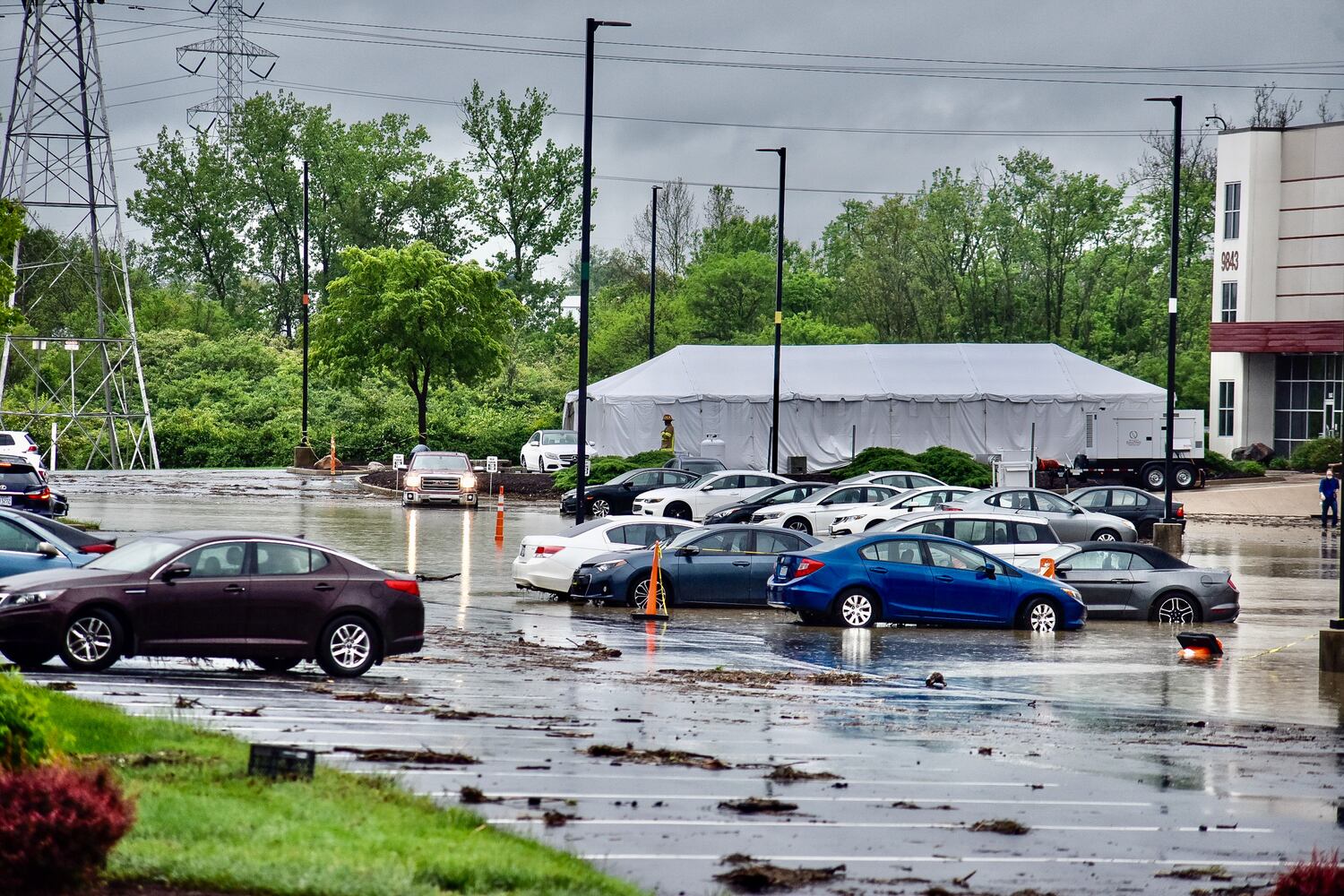 West Chester businesses evacuated due to high water