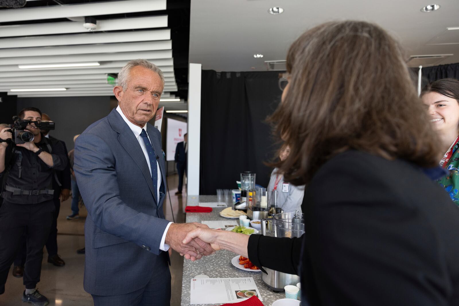 Health Secretary Robert F. Kennedy Jr. to appear in Salt Lake City with the EPA administrator and state lawmakers to talk about Utah's new fluoride ban and food additives legislation, Monday, April 7, 2025, in Salt Lake City, Utah. (AP Photo/Melissa Majchrzak)