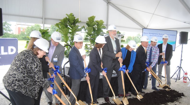 Mercy Health officials broke ground Tuesday, July 31, 2018, on a new $14 million medical office complex on the southwest corner of Mason-Montgomery Road and Parkway. The facility is expected to open in the summer of 2019. ERIC SCHWARTZBERG/STAFF