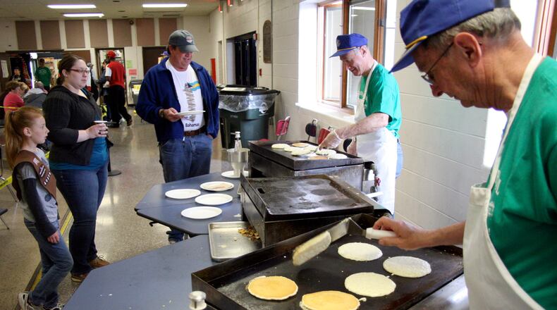 The 61st annual Kiwanis Pancake Day again this year paired with the McCullough-Hyde Memorial Hospital’s FRESH Air Fair. Both events are April 29.