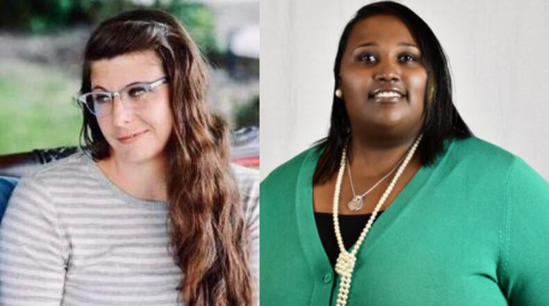 Bethany Tompkins of Middletown. left, and Pastor Shaquila “Shaq” Mathews of Hamilton have been nominated for this year’s S.E.L.F. community service award. CONTRIBUTED PHOTOS
