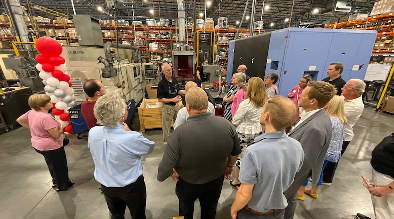 Hamilton Caster which has been in the city for 115 years, celebrated its building expansion on Thursday, July 14, 2022, on Dixie Highway with an open house event sponsored by the Greater Hamilton Chamber of Commerce. MICHAEL D. PITMAN/ STAFF
