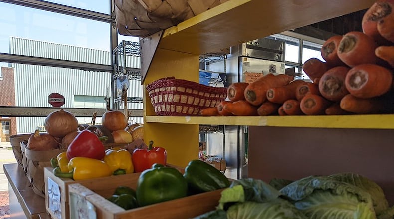 Vegetables are seen for sale at 2nd Street Market in downtown Dayton. FILE