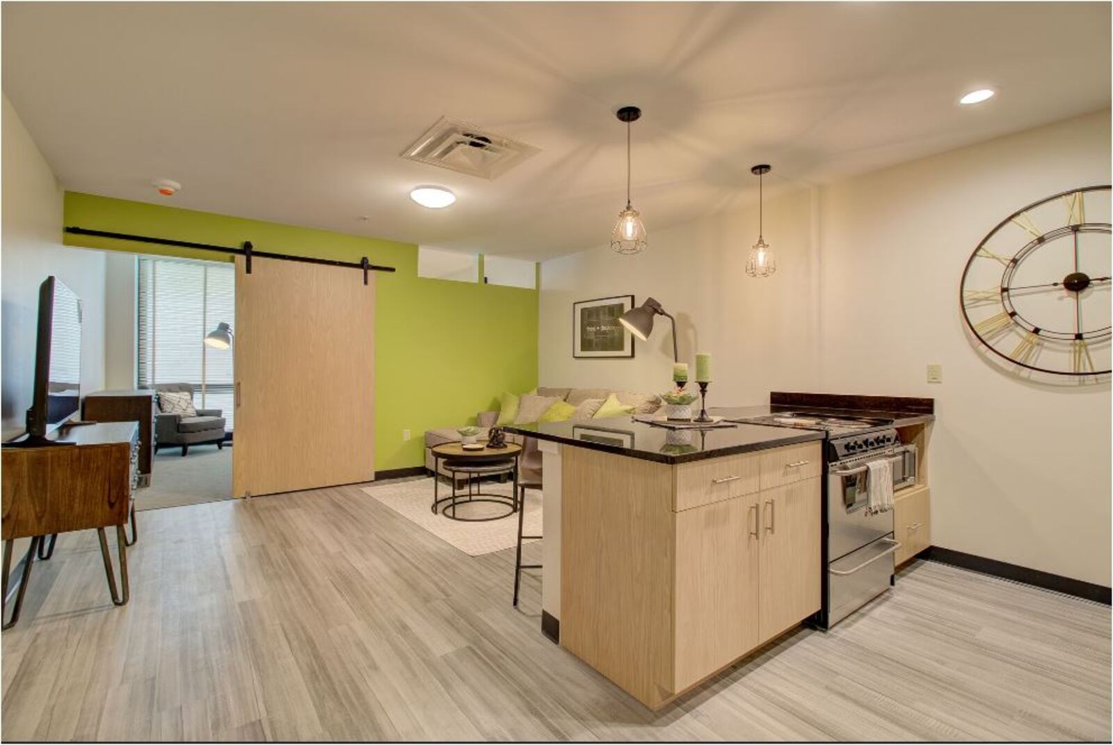 This is one of the new apartments on the sixth floor of the Third + Dayton development at 136 N. Third St., formerly the Ohio Casualty location. PROVIDED