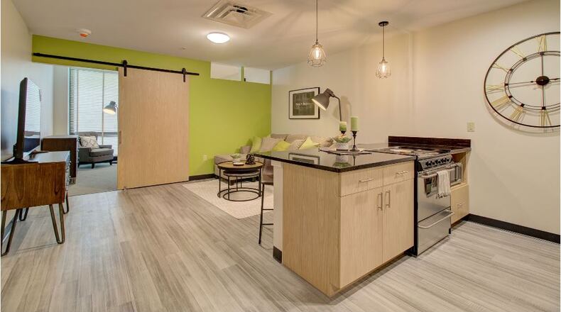 This is one of the new apartments on the sixth floor of the Third + Dayton development at 136 N. Third St., formerly the Ohio Casualty location. PROVIDED