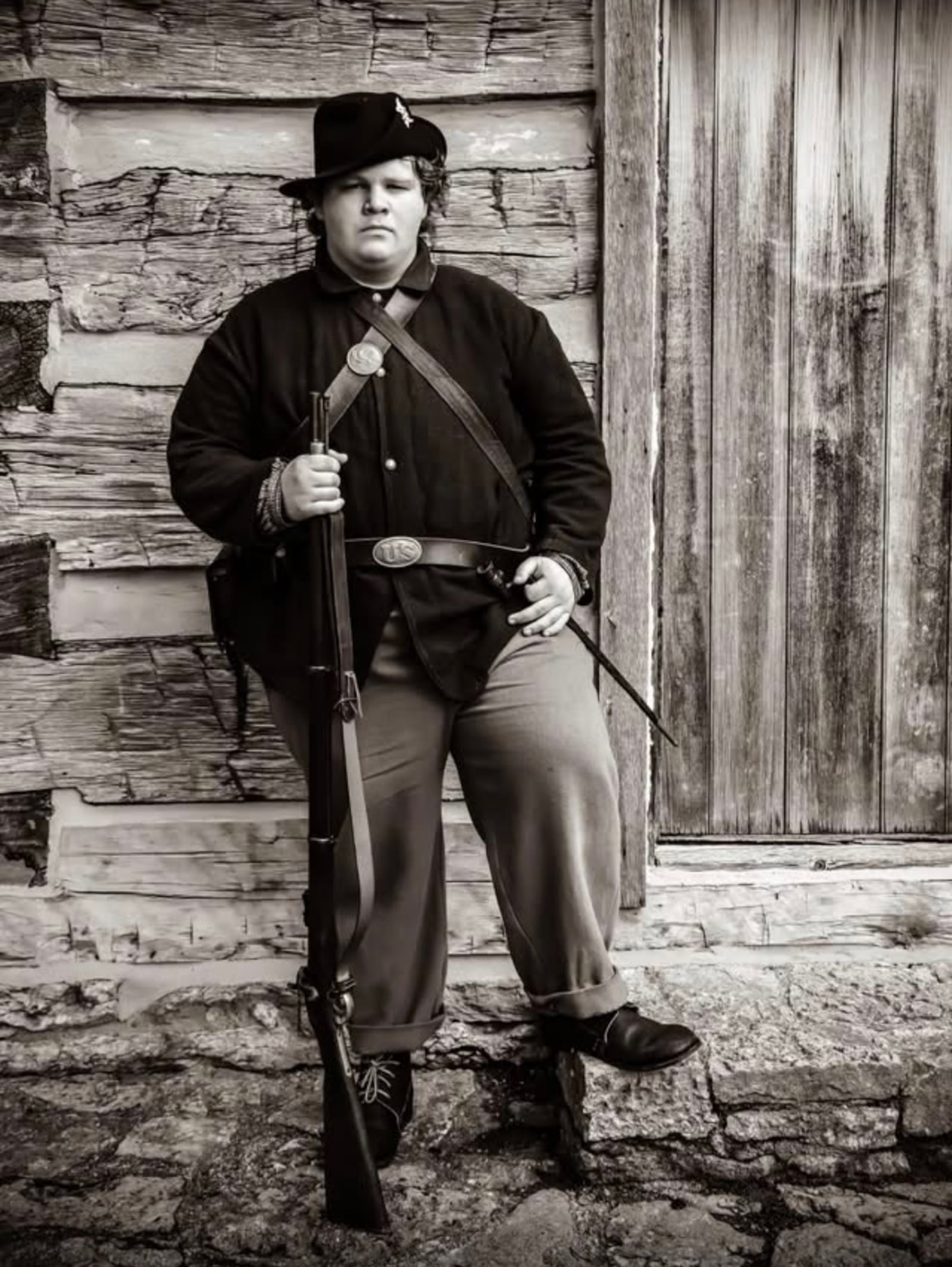 Seth Woodward, a senior at Valley View High School, participates in Civil War re-enactments. SUBMITTED PHOTO