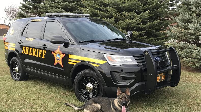 Logan County Sheriff’s Office K-9 ‘Cane’ died unexpectedly last week after only a few months on the job. The Sheriff’s Office will take on another K-9, but is planning a memorial for Cane. CONTRIBUTED.