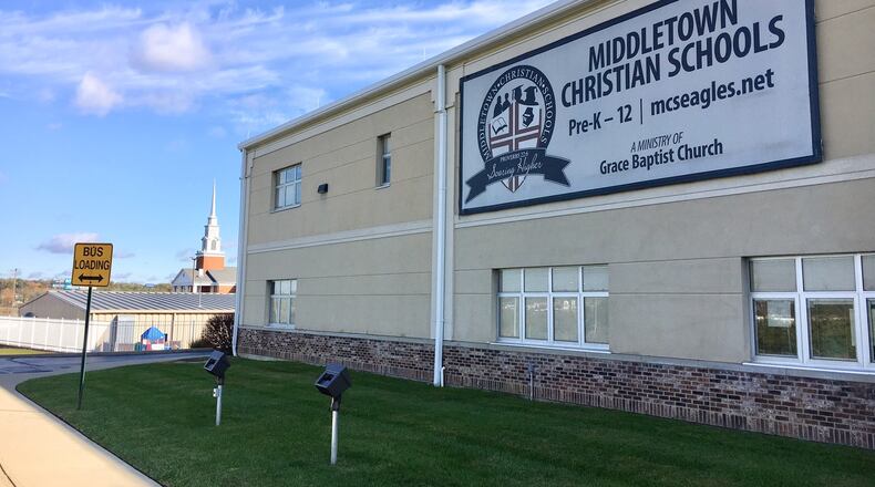 Middletown Christian Schools - and two schools from the Lakota district, Lakota East High School and Adena Elemenary - are among the 31 statewide to win this year's "Purple Heart" awards for helping military school families. (File Photo\Journal-News)