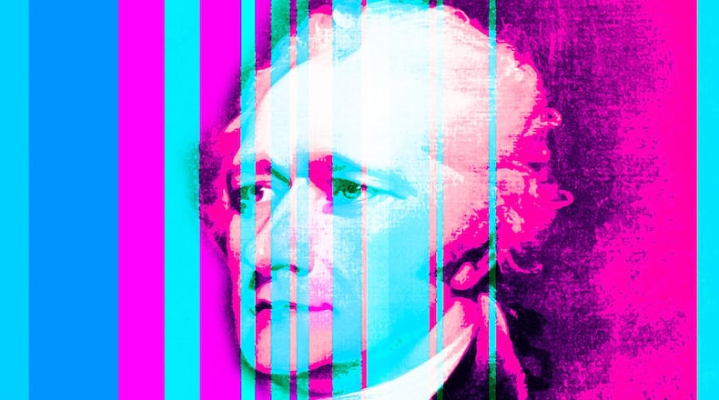 ArtWorks, a partner of Hamilton’s StreetSpark program, which painted this mural on the building at 15 South D St. of Alexander Hamilton, is hiring more than 200 creative youth and professional artists for summer and after-school art-related positions. CONTRIBUTED