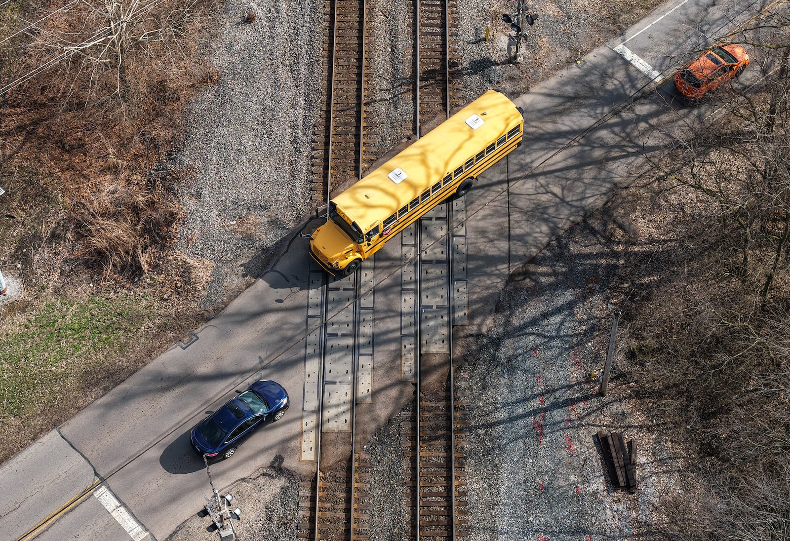 The railroad crossing on N. Gilmore Road (pictured) and Symmes Road in Fairfield will be redone to improve safety. NICK GRAHAM/STAFF