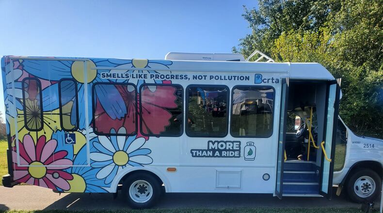 The Butler County Regional Transit Authority received three new propane-powered buses, adding a new type of vehicle to the agency's mixed fleet of gasoline and low-emission vehicles. The new propane buses are part of a broader initiative supported by the Federal Transit Administration’s Ohio Zero Emission Ready Ohio (OH-ZERO) Project. PROVIDED