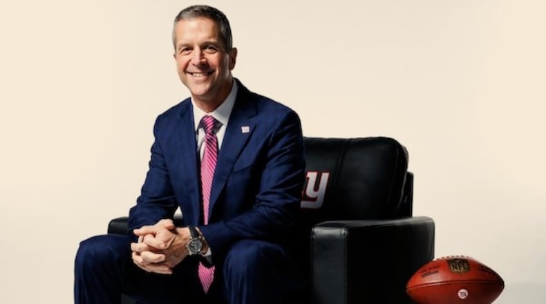 The newly hired New York Giants Head Football Coach John Harbaugh will be the featured speaker at Miami University's spring commencement. The former RedHawk football defensive back, who graduated from Miami in 1984, won a Super Bowl in 2013 while coaching the Baltimore Ravens and was inducted into the school’s “Cradle of Coaches” honor plaza with a statue next to Yager Stadium in 2014. (Provided)