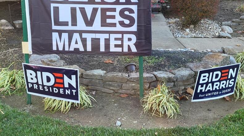 A Black West Chester couple said they received a letter that threatened them if they did not remove "Biden-Harris" and "Black Lives Matter" signs from their front lawn.