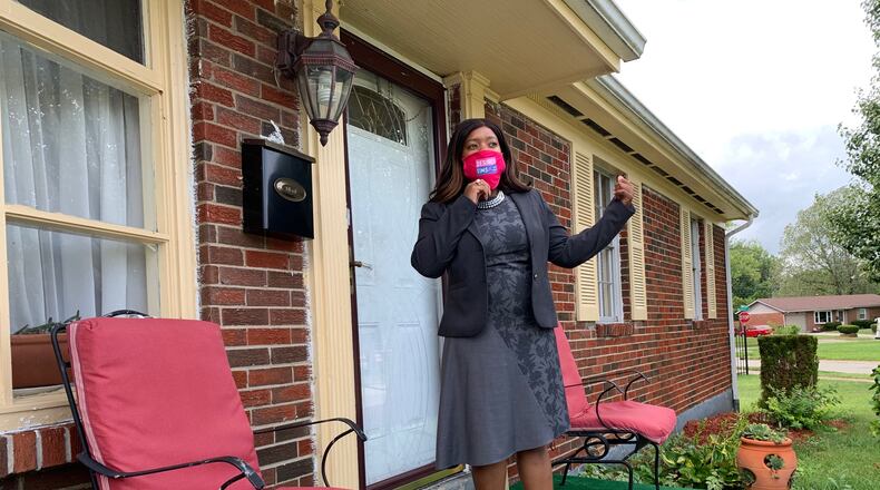 Democrat Desiree Tims lives in a West Dayton house that her grandfather bought after he left the cotton fields of Alabama for the steel mills of Ohio.