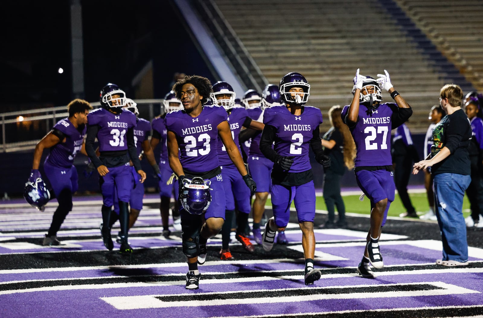 Middletown defeated Springfield 14-0 in their Division I, regional semifinal playoff football game Friday, Nov. 14, 2025 at Barnitz Stadium in Middletown. NICK GRAHAM/STAFF