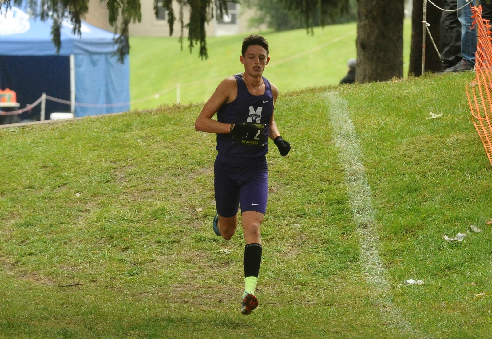 Middletown senior Conant Smith runs through some shade Saturday during the Division I regional cross country meet in Troy. CONTRIBUTED PHOTO BY GREG BILLING