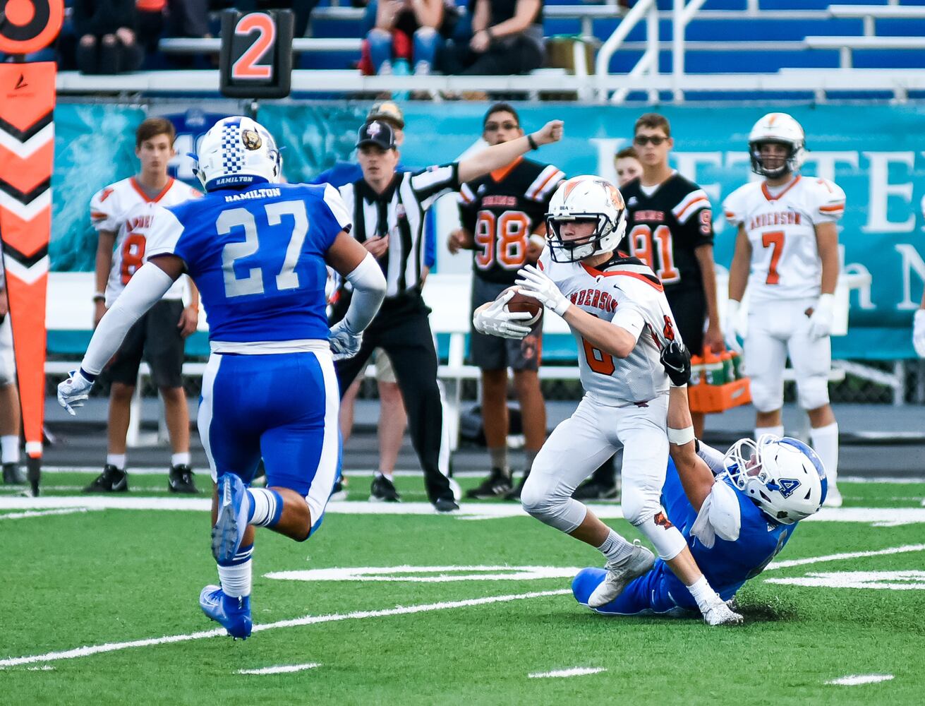 Hamilton Big Blue Football beats Anderson