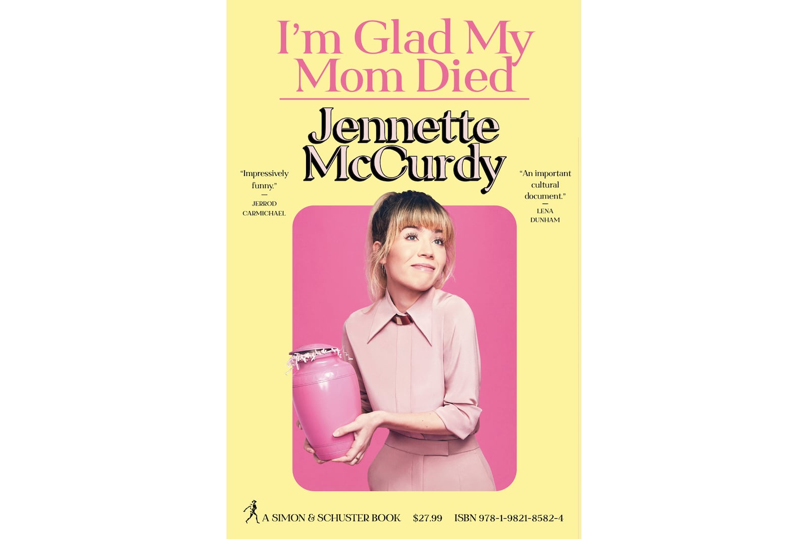 This image released by Simon & Schuster shows "I'm Glad My Mom Died," a memoir by Jennette McCurdy. (Simon & Schuster via AP)