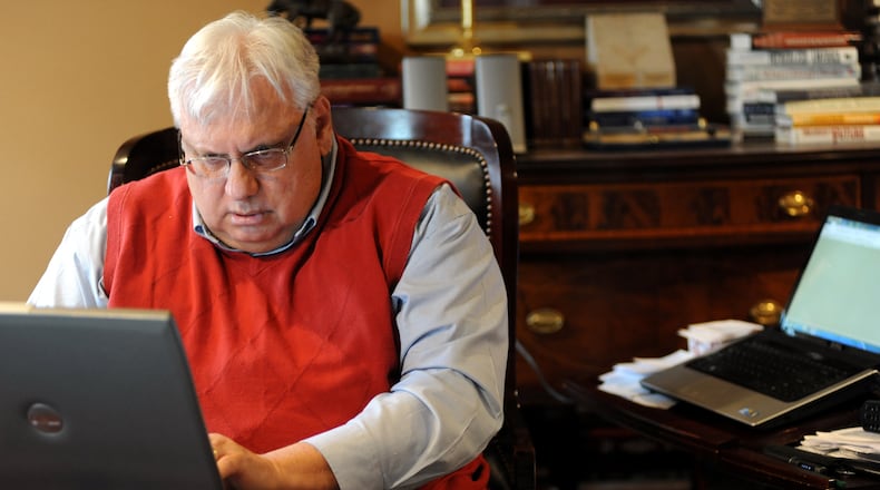 Mike Fox, pictured here in April 2011 in a former Oxford home, has survived a surgical procedure that removed a cancerous kidney. FILE PHOTO