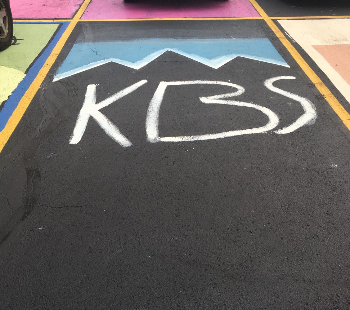 Badin senior parking lot spaces