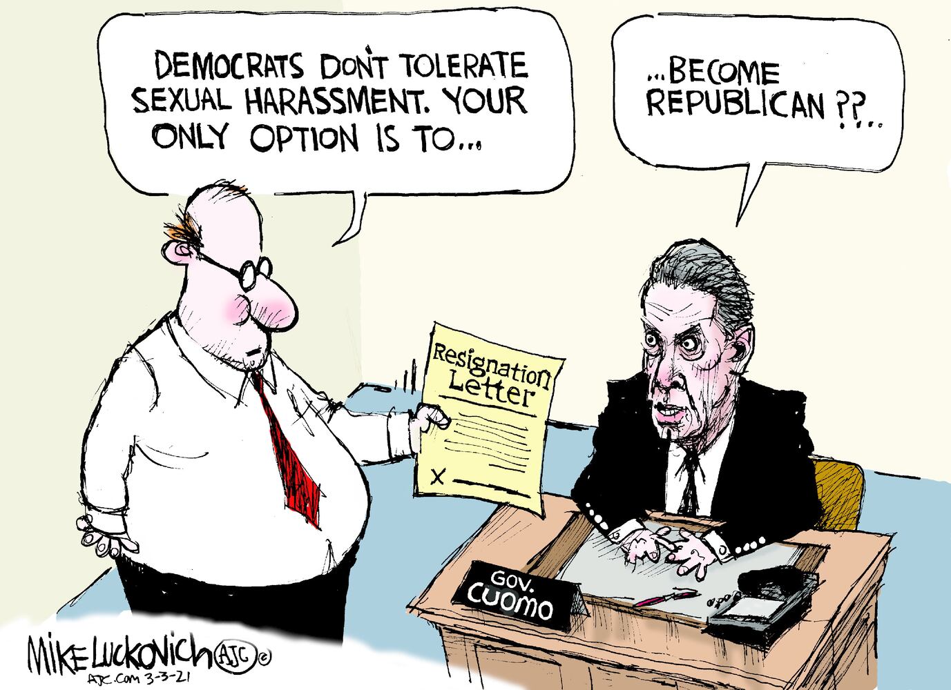 Week in cartoons: Andrew Cuomo, Dr. Seuss and more