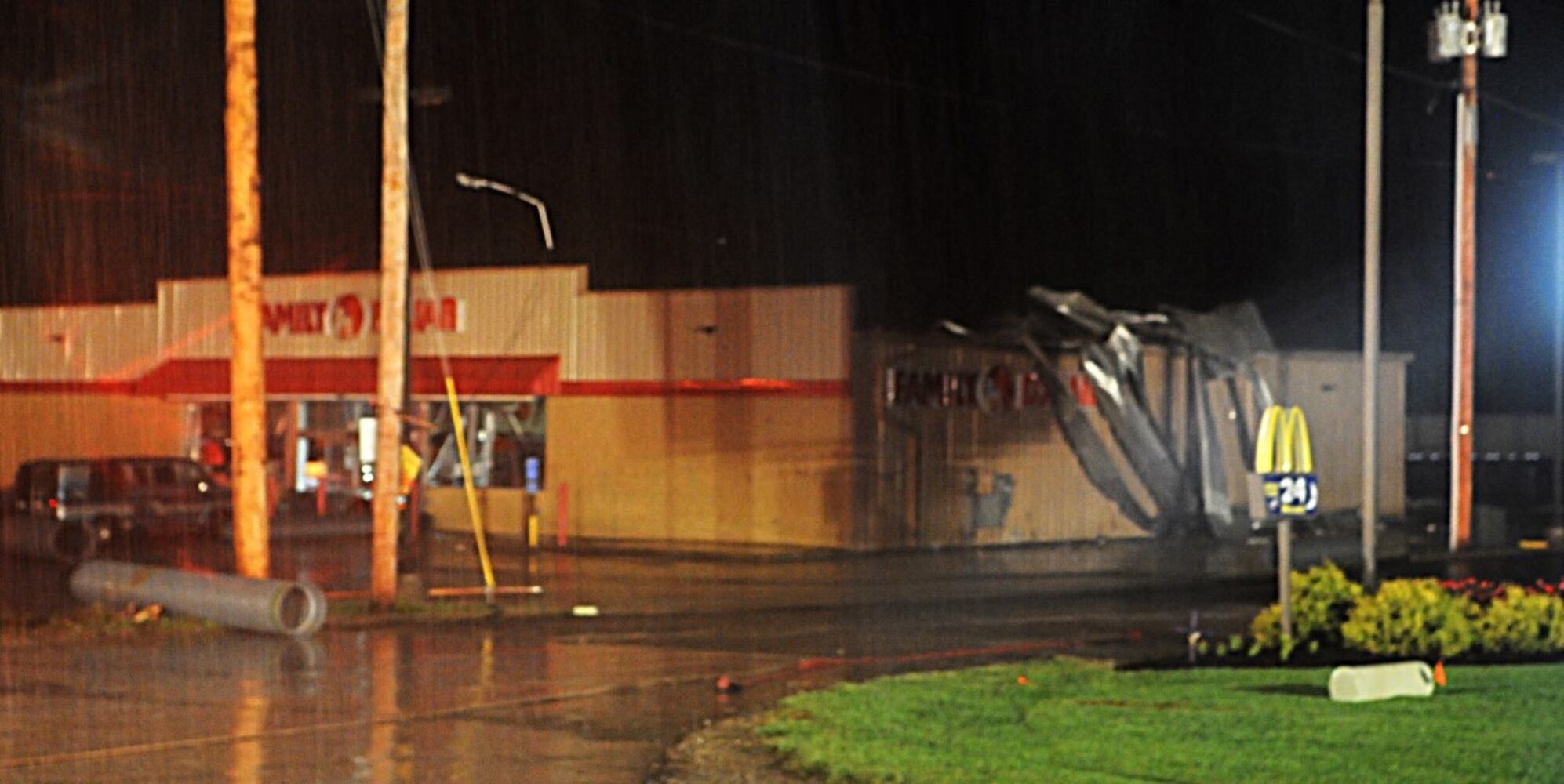 Damage in Park Layne