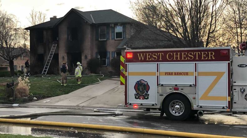 One person was found dead after a fire March 22, 2021, at a house on Colonial Mill Manor in West Chester Twp. WCPO-TV