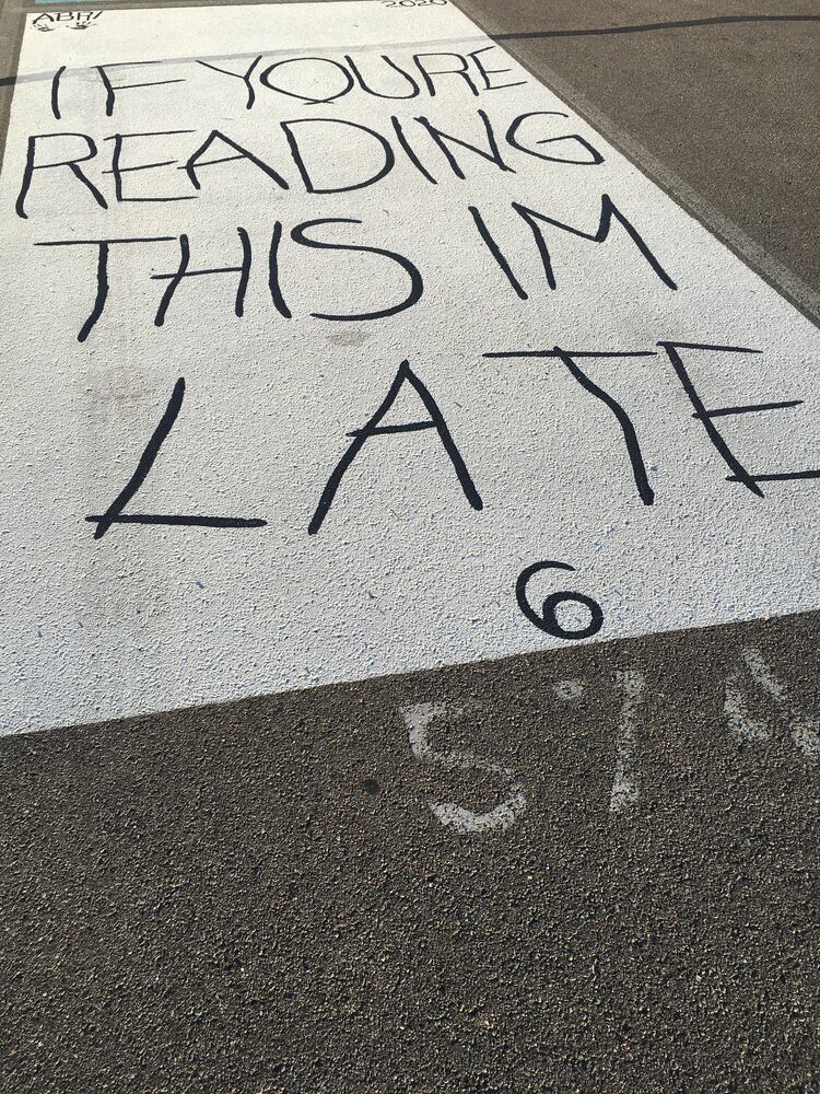 Lakota West senior parking spaces