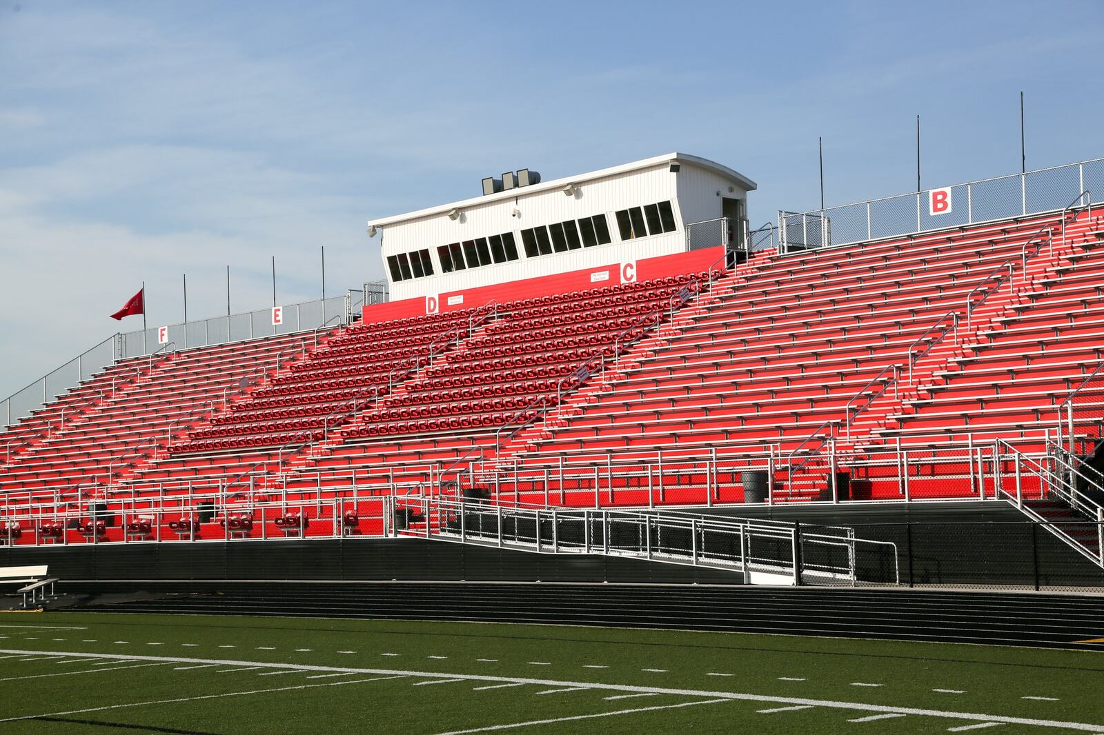 Fairfield Schools are running a fundraiser as part of a campaign to rename the recently renovated stadium in honor of Fairfield School Alumni. GREG LYNCH / STAFF