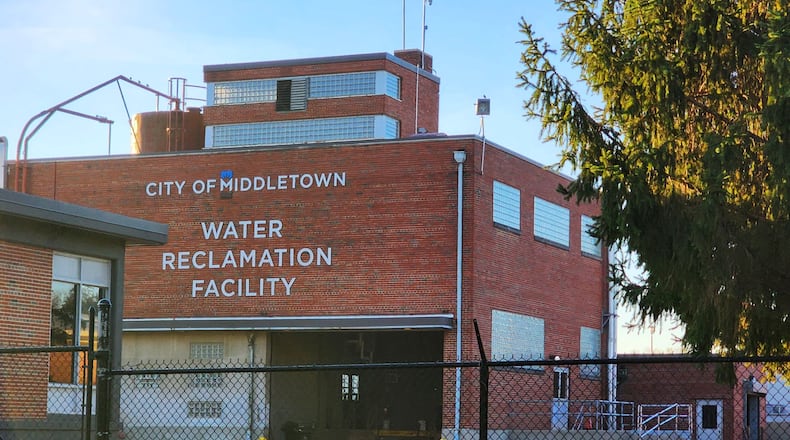 Middletown Water Reclamation Facility on Oxford State Road. NICK GRAHAM/STAFF