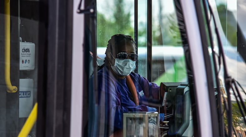 The Butler County Regional Transit Authority is considering suspending three bus routes due to pandemic-induced staffing issues. NICK GRAHAM / STAFF