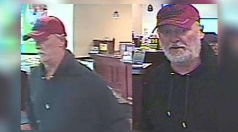 Carlisle police said Mark Lunsford, 59, of Fairfield Twp., was found Thursday night at Hollywood Casino & Hotel in Lawrenceburg, Ind. He was charged with robbery after he allegedly robbed a Carlisle bank Thursday afternoon.