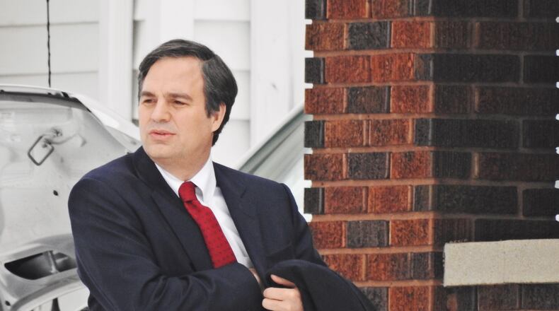 Mark Ruffalo was in Hamiltonon Tuesday, Jan. 15, 2019, filming scenes for the movie "Dry Run." NICK GRAHAM / STAFF