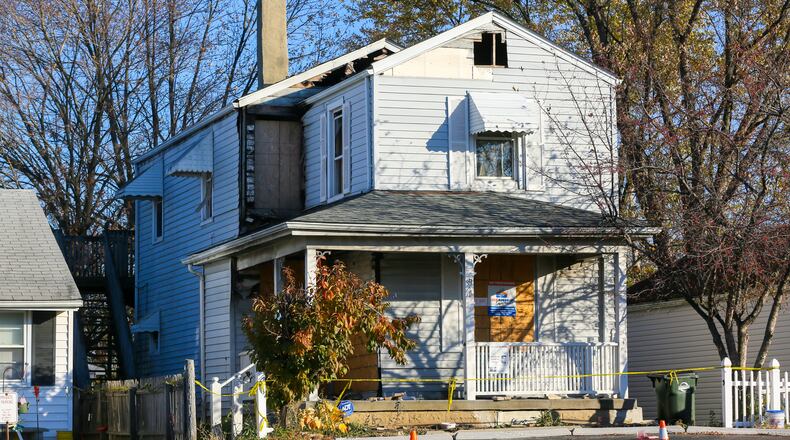 Lester Parker, the owner of this home on Pater Avenue, has been arrested in the deadly arson fire that killed Hamilton firefighter Patrick Wolterman in December 2015. GREG LYNCH/STAFF
