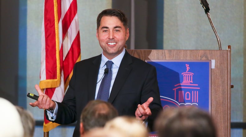 Hamilton City Manager Joshua Smith will provide an overview tonight, Dec. 6, of the city’s 2018 proposed spending plan during a special meeting. GREG LYNCH/STAFF