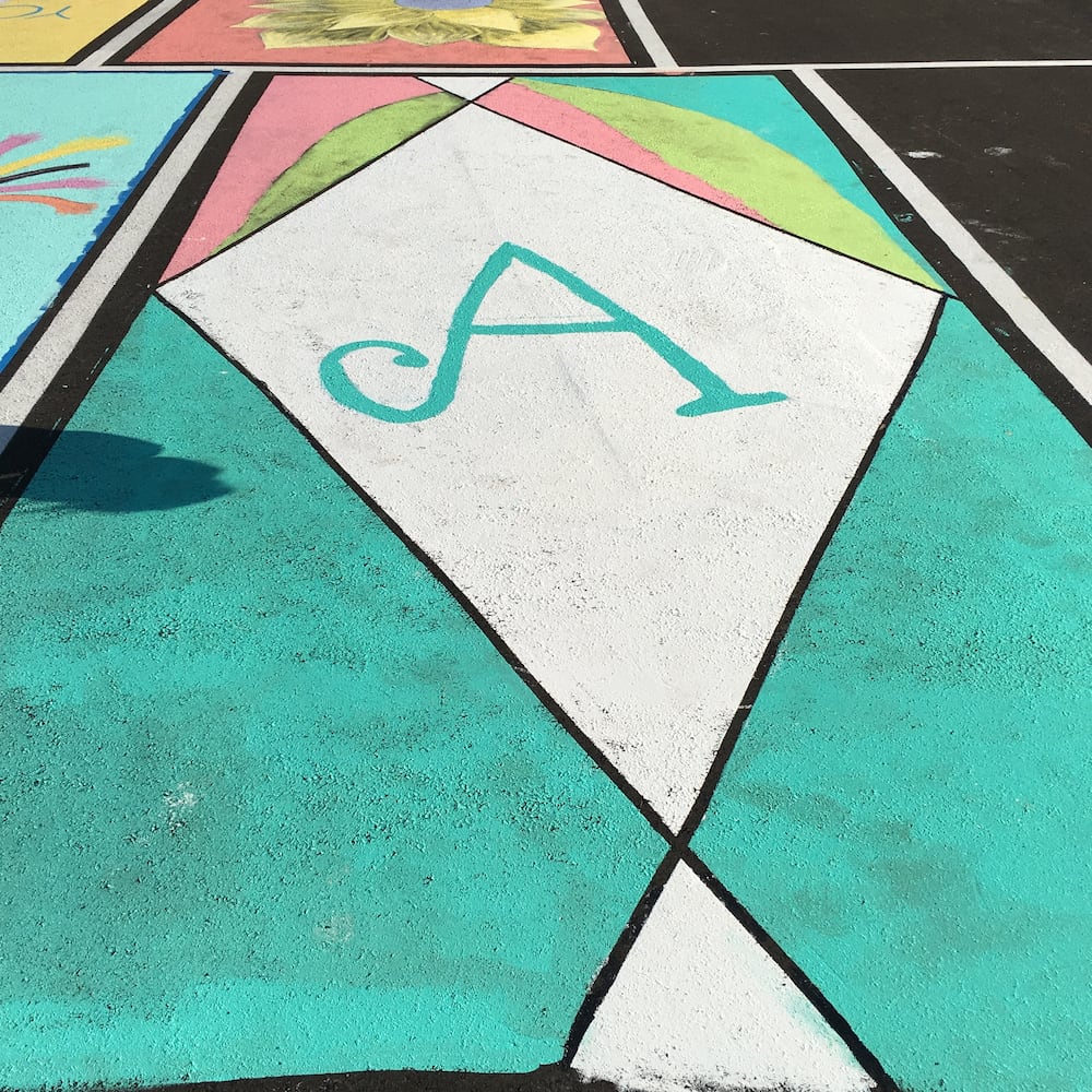 Fairfield High School senior parking spaces painted