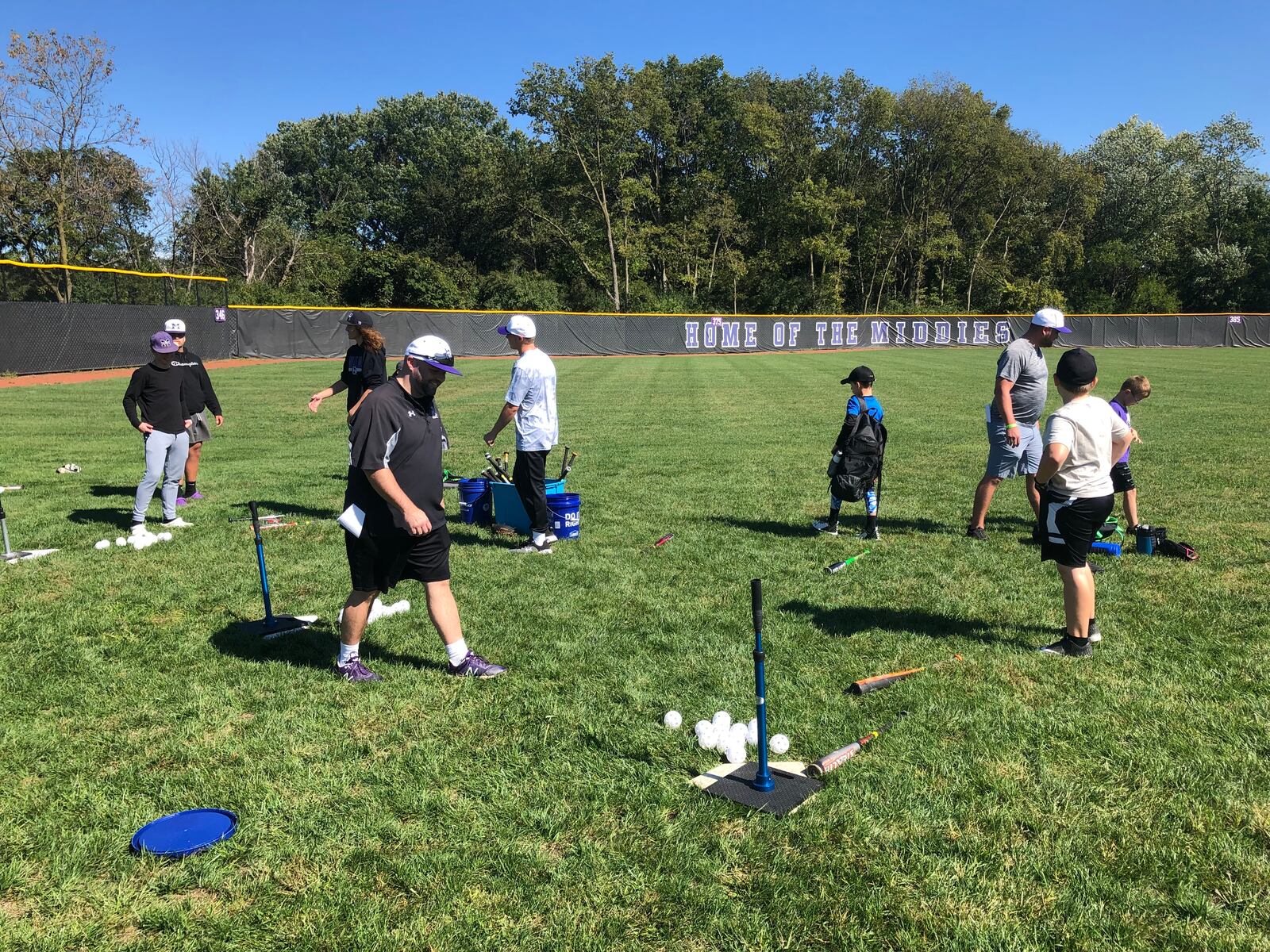 Hundreds of children attended the five Middie Way Baseball camps this year. The last camp was held Saturday at Lefferson Park. Middletown will start a Little League program in 2022. RICK McCRABB/STAFF