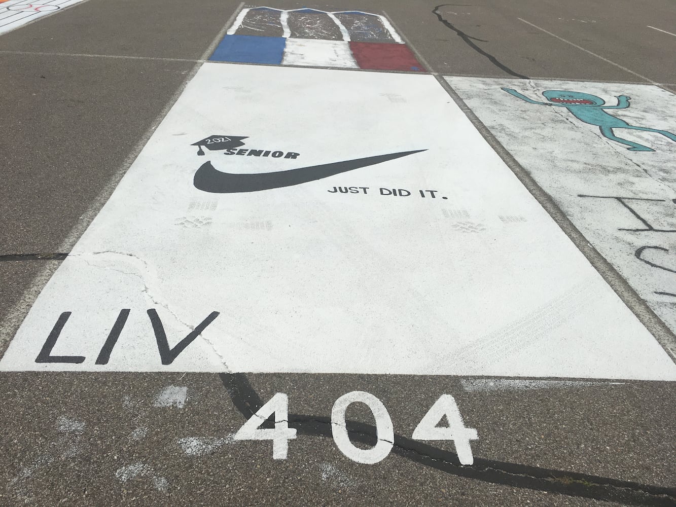 Lakota West High School parking lot spaces