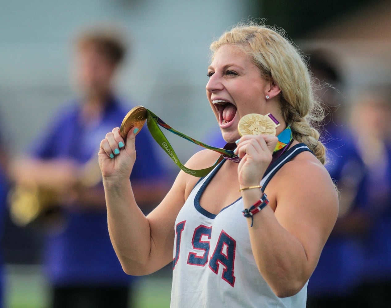 Kayla Harrison Gets Hometown Welcome