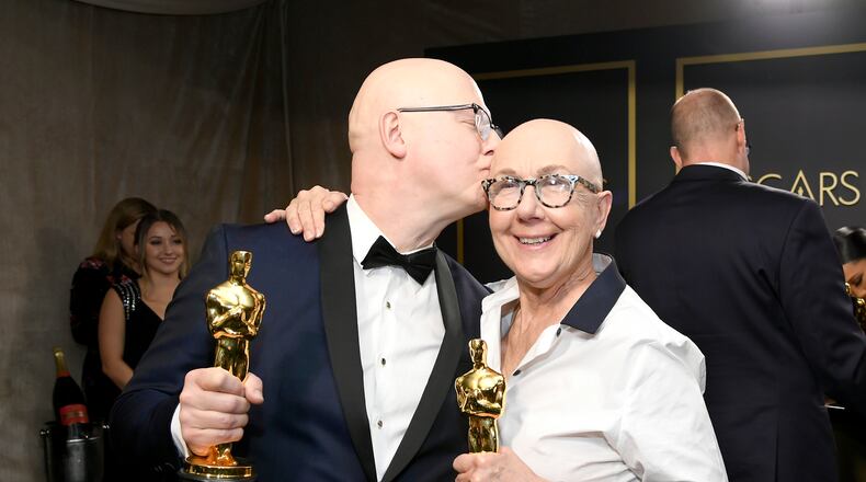 HOLLYWOOD, CALIFORNIA - FEBRUARY 09: Filmmakers Jeff Reichert and Julia Reichert, winners of the Documentary Feature award for âAmerican Factory,â attend the 92nd Annual Academy Awards Governors Ball at Hollywood and Highland on February 09, 2020 in Hollywood, California. (Photo by Kevork Djansezian/Getty Images)