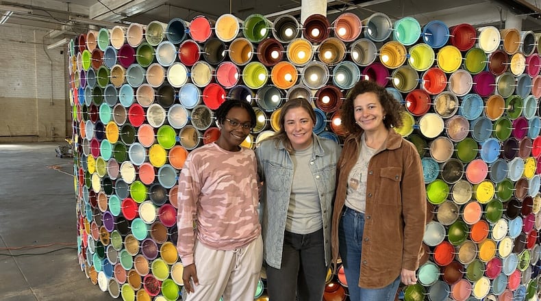 Keep Cincinnati Beautiful is bringing a new twist to this year’s BLINK festival. Their installation, InCANdescent, is constructed of 1,400 reclaimed single gallon paint cans collected over 14 years. DE'JAH GROSS/WCPO